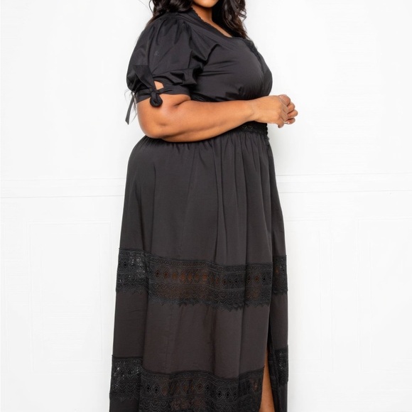 Puff Sleeve Maxi Dress - Picture 3 of 4